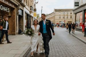 Cambridge bride and groom